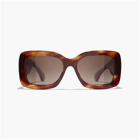 chanel rectangle sunglasses dark tortoise|selfridges Chanel sunglasses.